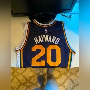 Authentic Adidas Throwback Gordon Hayward Utah Jazz Collectors Jersey